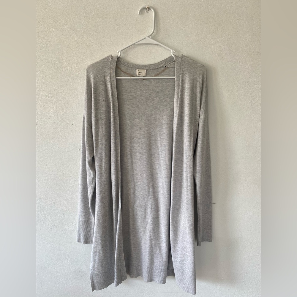 A new day size small, heather gray cardigan
